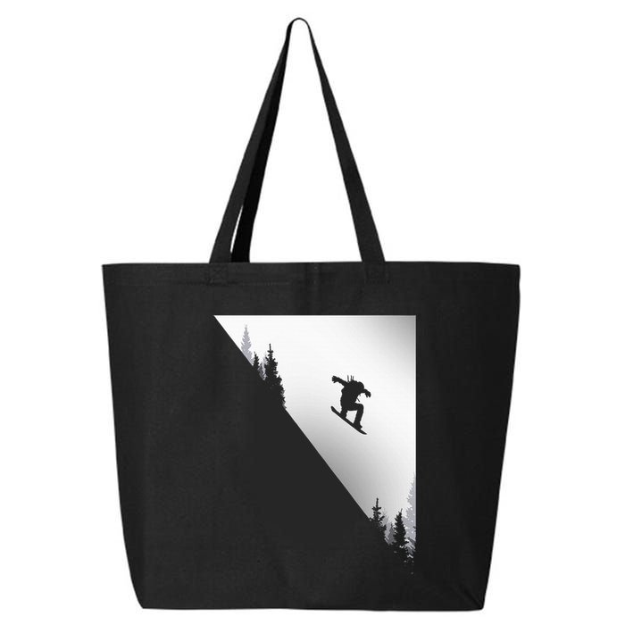 Snowboard Snowboarding Snowboarder Snowboard 25L Jumbo Tote