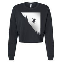 Snowboard Snowboarding Snowboarder Snowboard Cropped Pullover Crew