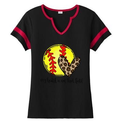 Softball Sister Softball Sister Mother's Day Ladies Halftime Notch Neck Tee