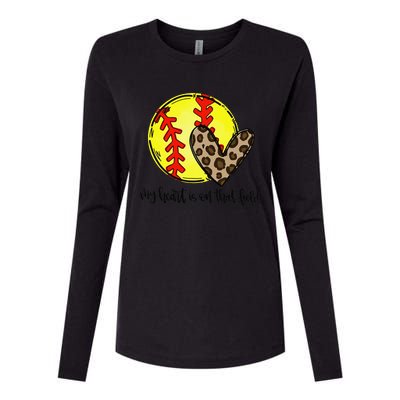 Softball Sister Softball Sister Mother's Day Womens Cotton Relaxed Long Sleeve T-Shirt