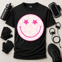 Sunflower Star Smiley Retro Cooling Performance Crew T-Shirt