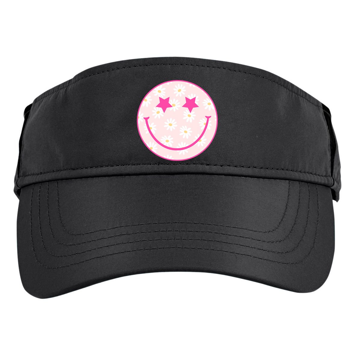 Sunflower Star Smiley Retro Adult Drive Performance Visor