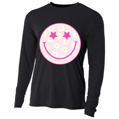 Sunflower Star Smiley Retro Cooling Performance Long Sleeve Crew
