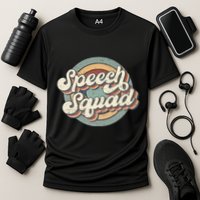 Speech Squad Speech Therapy Crew Hello Back To School Team Cooling Performance Crew T-Shirt