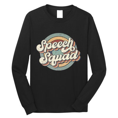 Speech Squad Speech Therapy Crew Hello Back To School Team Long Sleeve Shirt