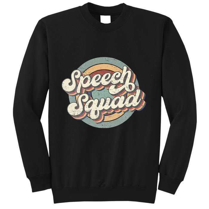 Speech Squad Speech Therapy Crew Hello Back To School Team Sweatshirt