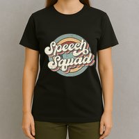 Speech Squad Speech Therapy Crew Hello Back To School Team T-Shirt
