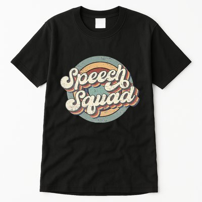 Speech Squad Speech Therapy Crew Hello Back To School Team Tall T-Shirt
