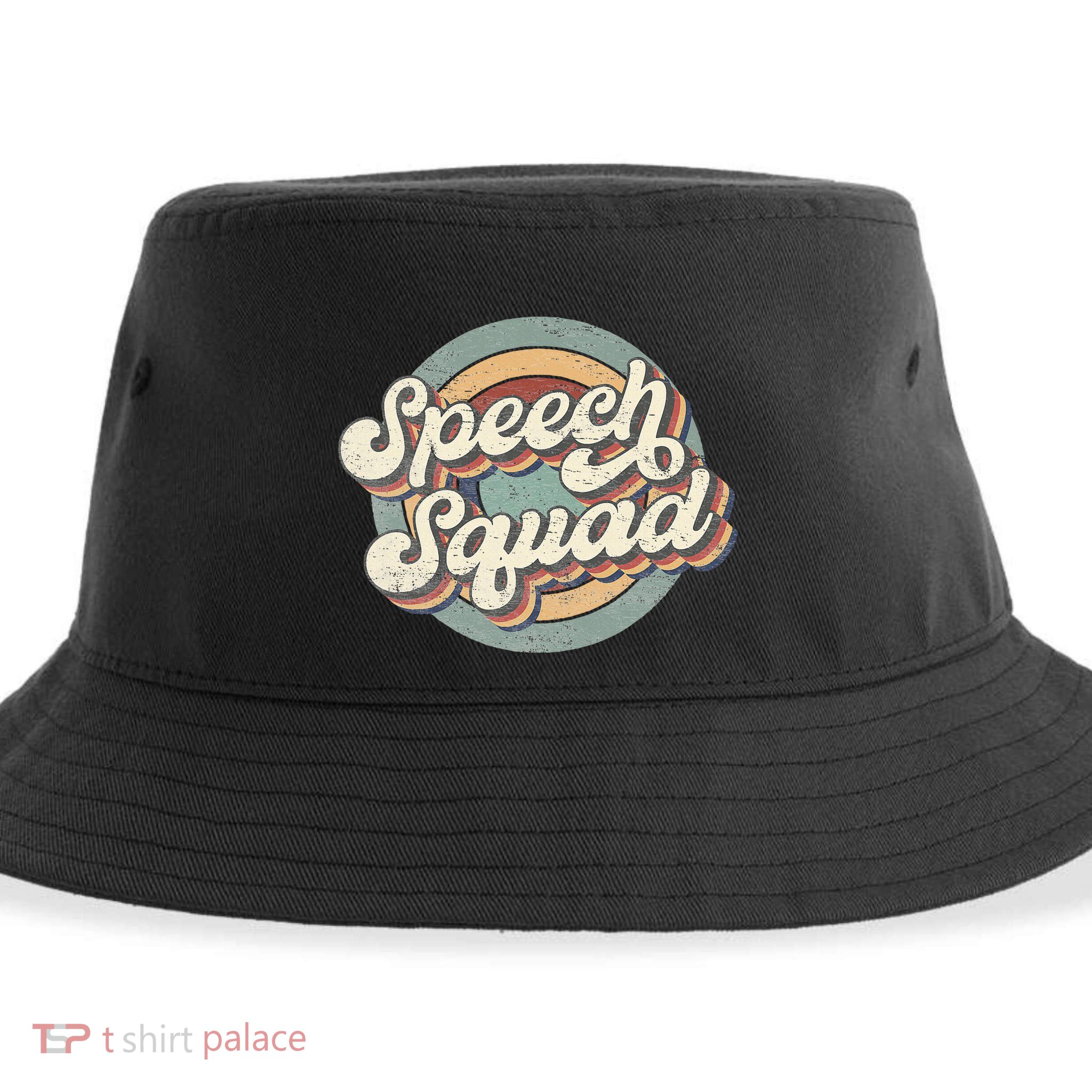 Speech Squad Speech Therapy Crew Hello Back To School Team Sustainable Bucket Hat