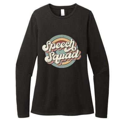 Speech Squad Speech Therapy Crew Hello Back To School Team Womens CVC Long Sleeve Shirt