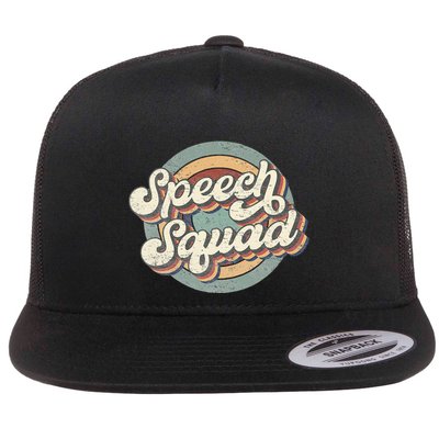 Speech Squad Speech Therapy Crew Hello Back To School Team Flatbill Hat