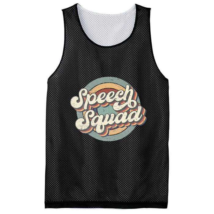 Speech Squad Speech Therapy Crew Hello Back To School Team Mesh Reversible Basketball Jersey Tank