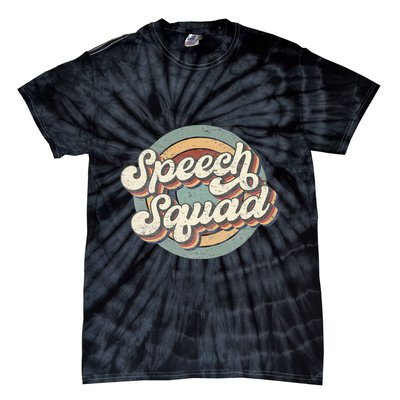 Speech Squad Speech Therapy Crew Hello Back To School Team Tie-Dye T-Shirt