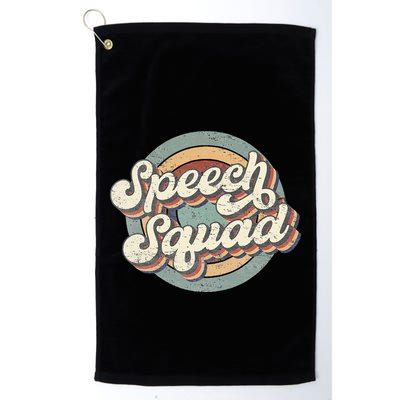 Speech Squad Speech Therapy Crew Hello Back To School Team Golf Towel