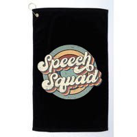 Speech Squad Speech Therapy Crew Hello Back To School Team Golf Towel
