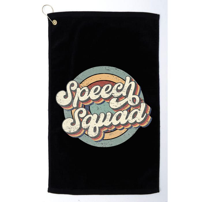 Speech Squad Speech Therapy Crew Hello Back To School Team Golf Towel