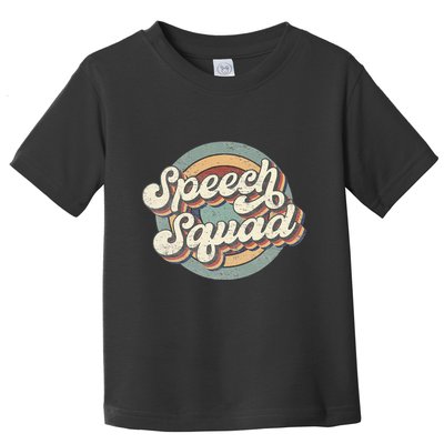 Speech Squad Speech Therapy Crew Hello Back To School Team Toddler T-Shirt