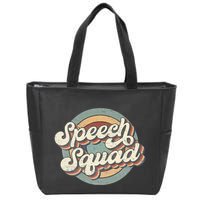 Speech Squad Speech Therapy Crew Hello Back To School Team Zip Tote Bag