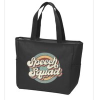Speech Squad Speech Therapy Crew Hello Back To School Team Zip Tote Bag