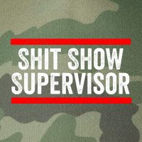 Shit Show Supervisor Sarcastic Distressed Legacy Tie Dye Trucker Hat