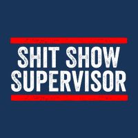 Shit Show Supervisor Sarcastic Distressed Flatbill Hat