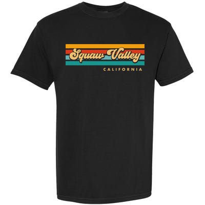 Sunset Stripes Squaw Valley California Garment-Dyed Heavyweight T-Shirt