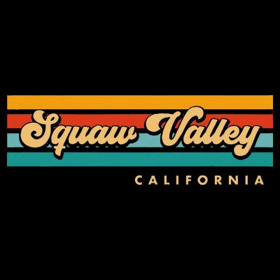 Sunset Stripes Squaw Valley California T-Shirt