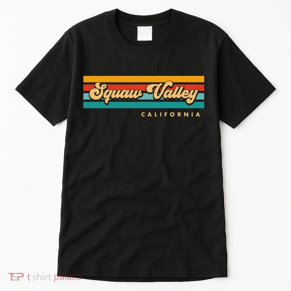 Sunset Stripes Squaw Valley California Tall T-Shirt