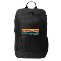 Sunset Stripes Squaw Valley California City Backpack