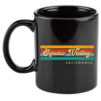 Sunset Stripes Squaw Valley California 11oz C Handle Ceramic Mug