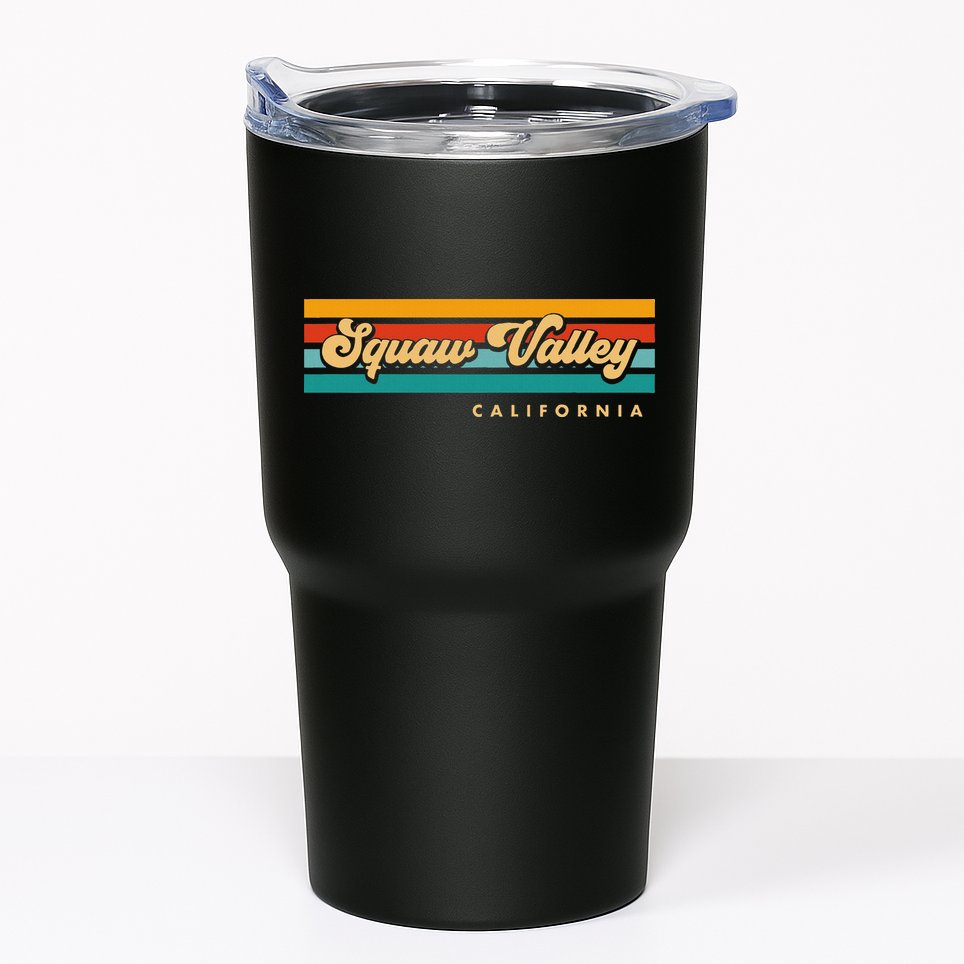 Sunset Stripes Squaw Valley California Tumbler