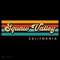 Sunset Stripes Squaw Valley California Baby Bodysuit