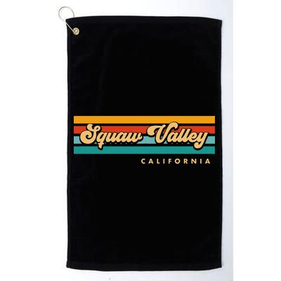 Sunset Stripes Squaw Valley California Golf Towel
