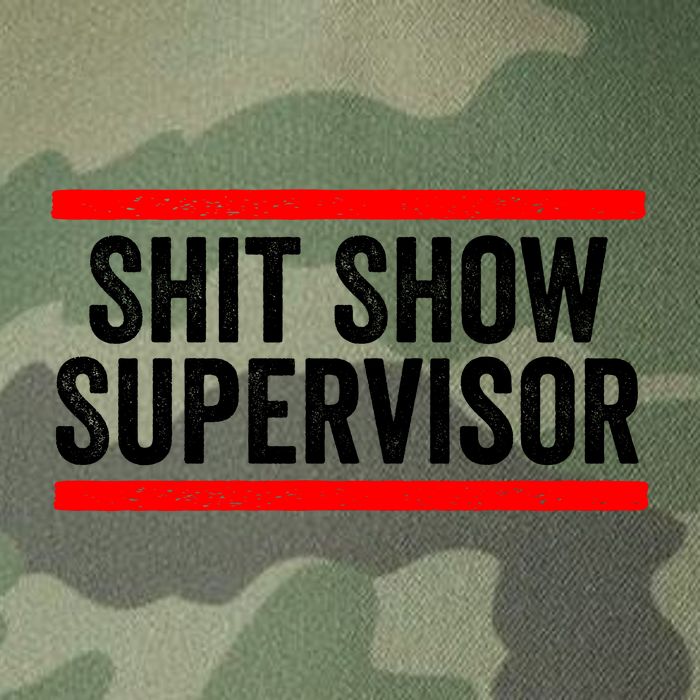 Shit Show Supervisor Sarcastic Distressed Legacy Tie Dye Trucker Hat