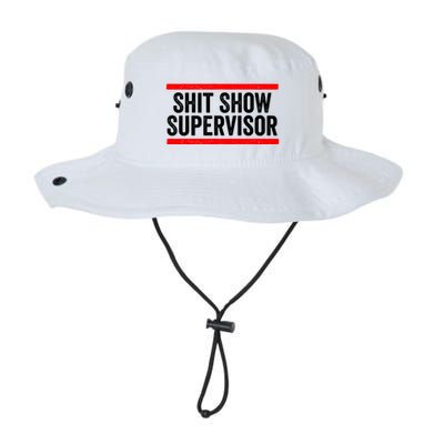 Shit Show Supervisor Sarcastic Distressed Bucket Hat