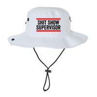 Shit Show Supervisor Sarcastic Distressed Bucket Hat