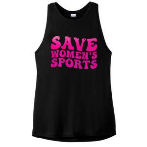 Save 's Sports Act Protect Wo Sports Support Groovy Ladies PosiCharge Tri-Blend Wicking Tank