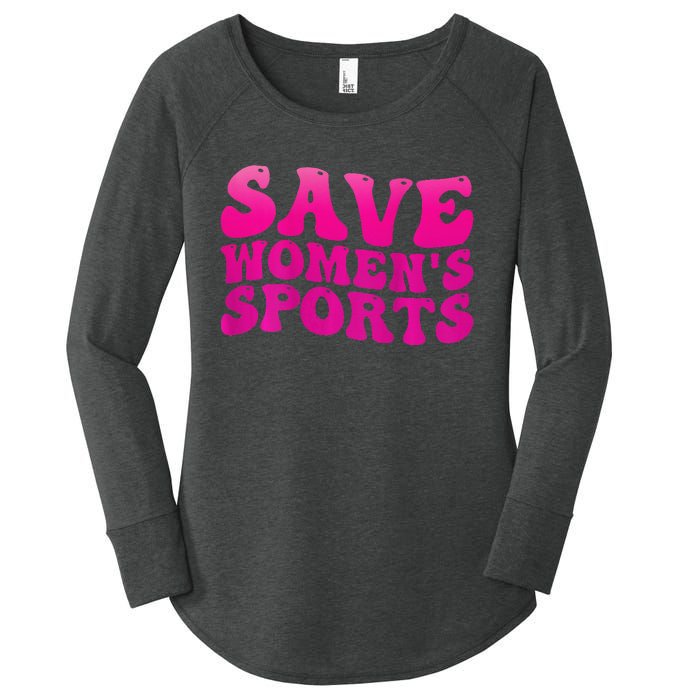 Save 's Sports Act Protect Wo Sports Support Groovy Women's Perfect Tri Tunic Long Sleeve Shirt