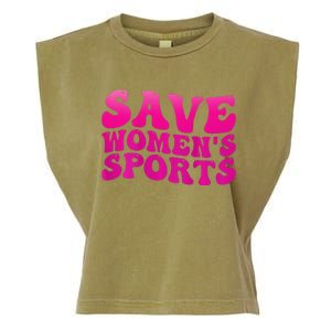 Save 's Sports Act Protect Wo Sports Support Groovy Garment-Dyed Women's Muscle Tee