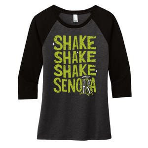 Shake Shake Shake SeñOra Women's Tri-Blend 3/4-Sleeve Raglan Shirt