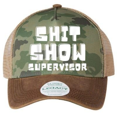 Shit Show Supervisor Funny Boss Manager Legacy Tie Dye Trucker Hat