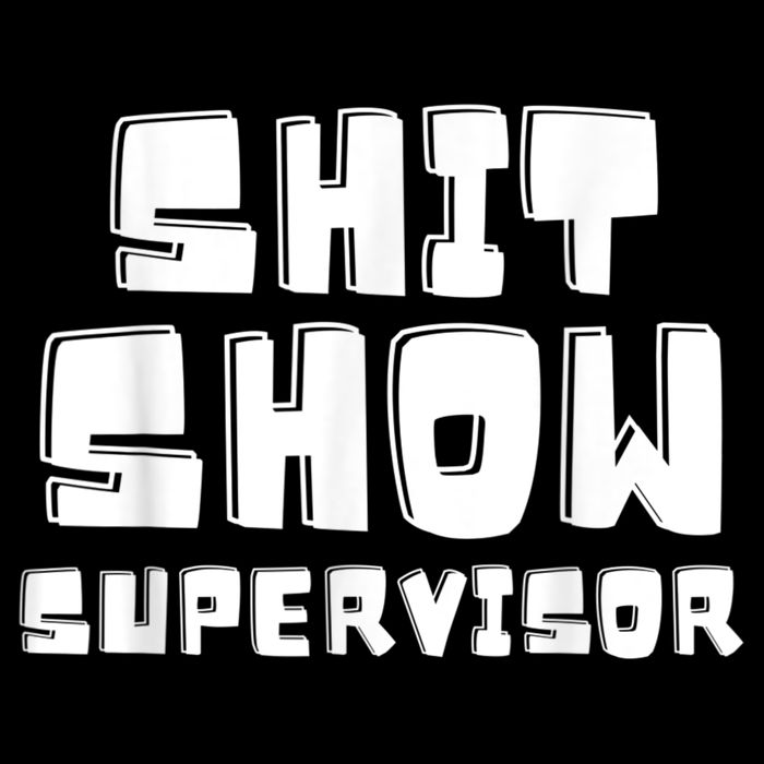 Shit Show Supervisor Funny Boss Manager Drawstring Bag