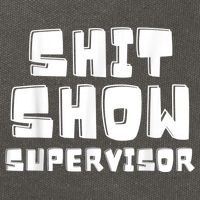 Shit Show Supervisor Funny Boss Manager Cotton Canvas Backpack