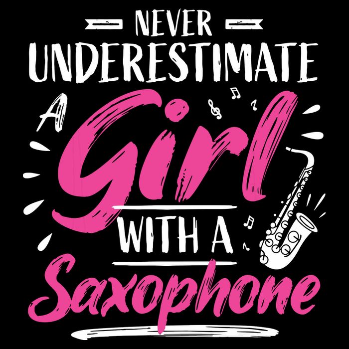 Saxophonist Saxist Sax Never Underestimate A Girl Saxophone Backpack