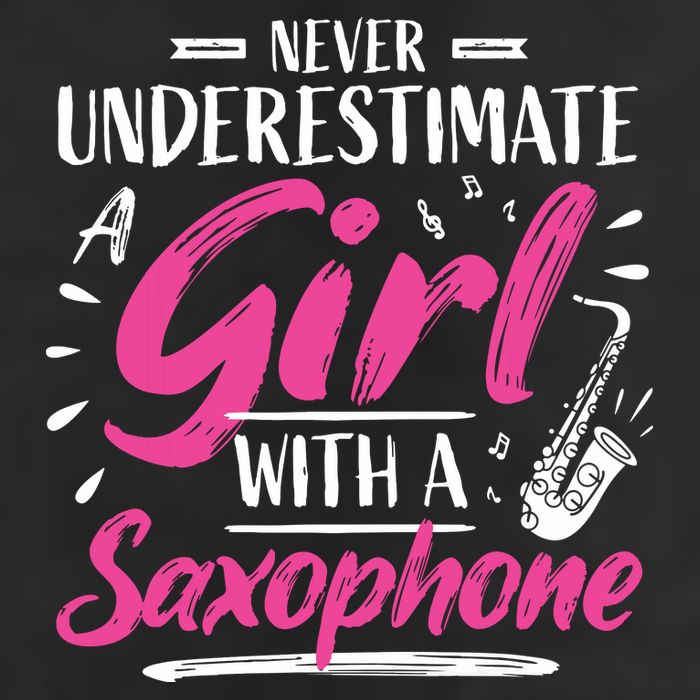 Saxophonist Saxist Sax Never Underestimate A Girl Saxophone Adult Drive Performance Visor