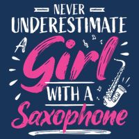 Saxophonist Saxist Sax Never Underestimate A Girl Saxophone 16 in Basic Backpack