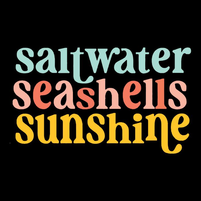 Saltwater Seashells Sunshine Summer Doggie Tank
