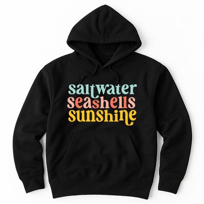 Saltwater Seashells Sunshine Summer Hoodie