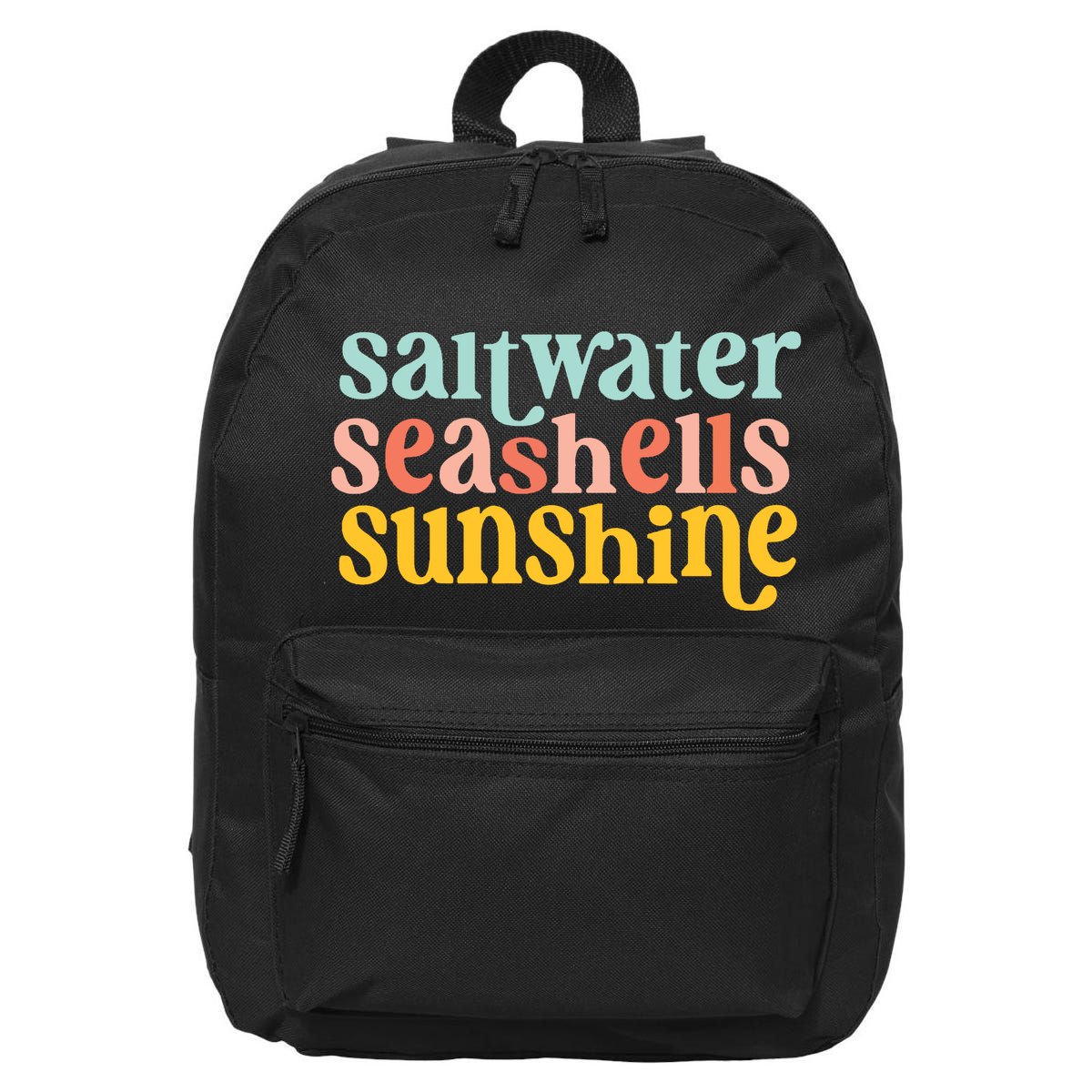 Saltwater Seashells Sunshine Summer 16 in Basic Backpack