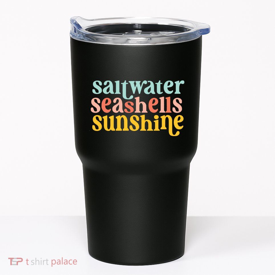 Saltwater Seashells Sunshine Summer Tumbler